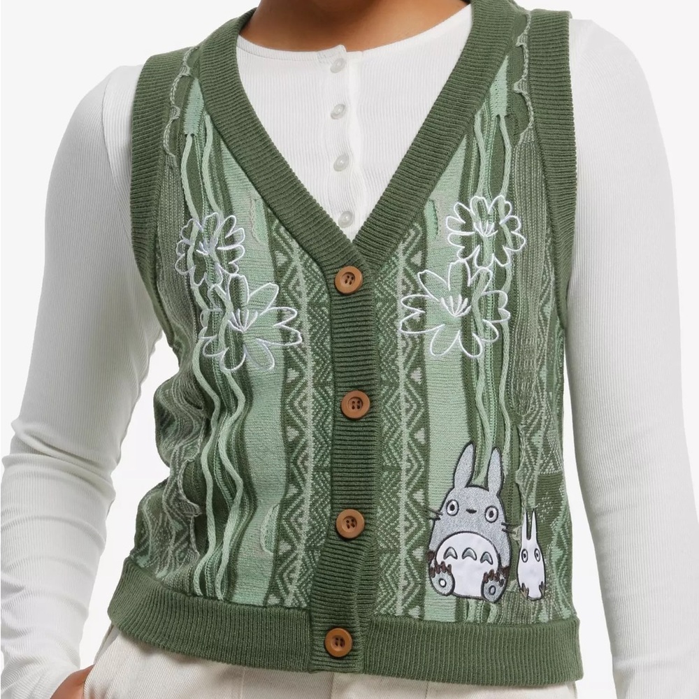 Studio Ghibli My Neighbor Totoro Summer Pattern Knit Vest